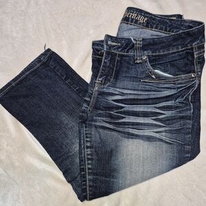 Urban Heritage Dark Blue Straight Jeans